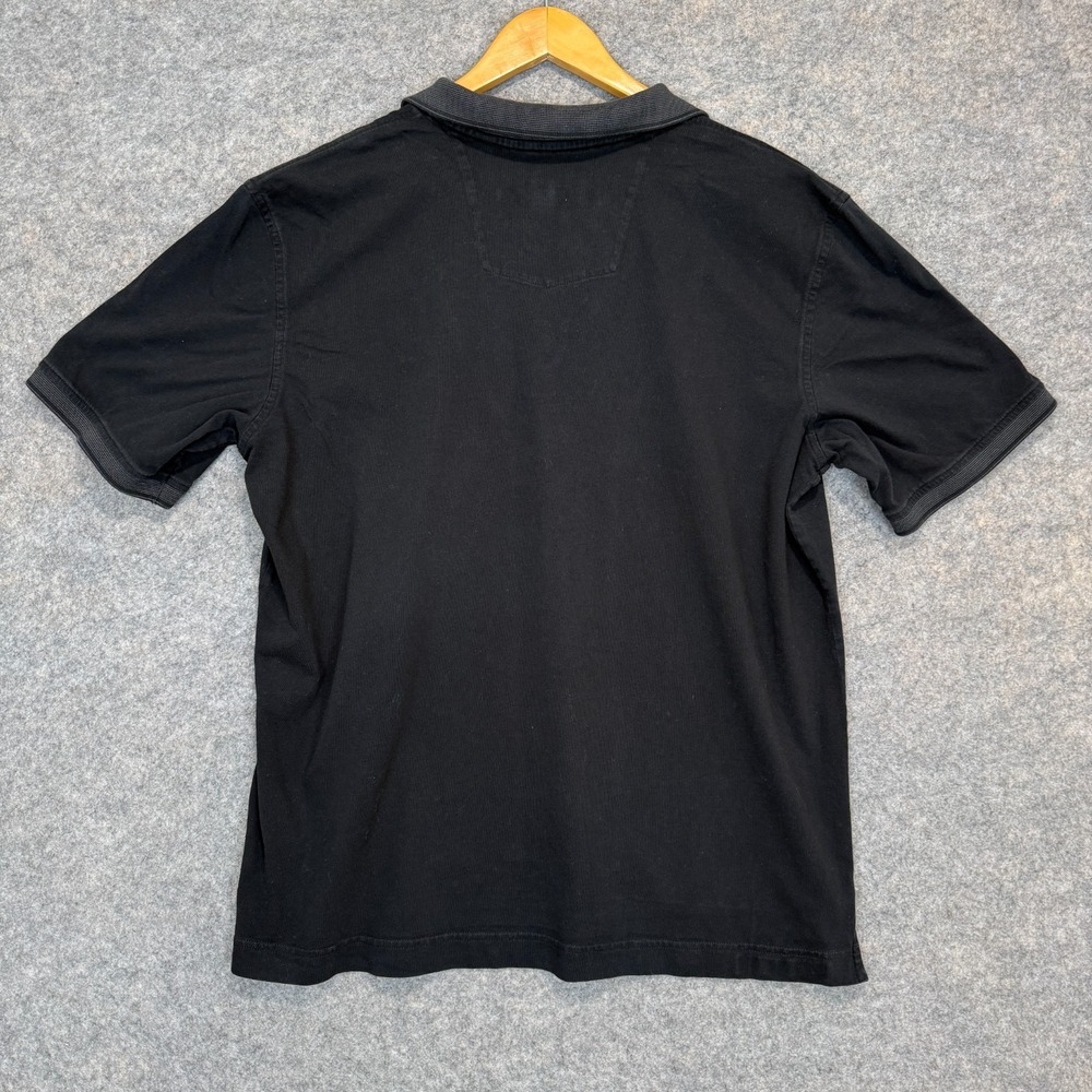 Robert Graham Skull Polo Shirt Mens 2XL Classic Fit Black Embroidered Logo - Picture 11 of 12